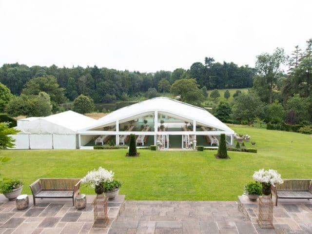 premium marquee curved roof